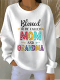 Crew Neck Loose Casual Sweatshirt