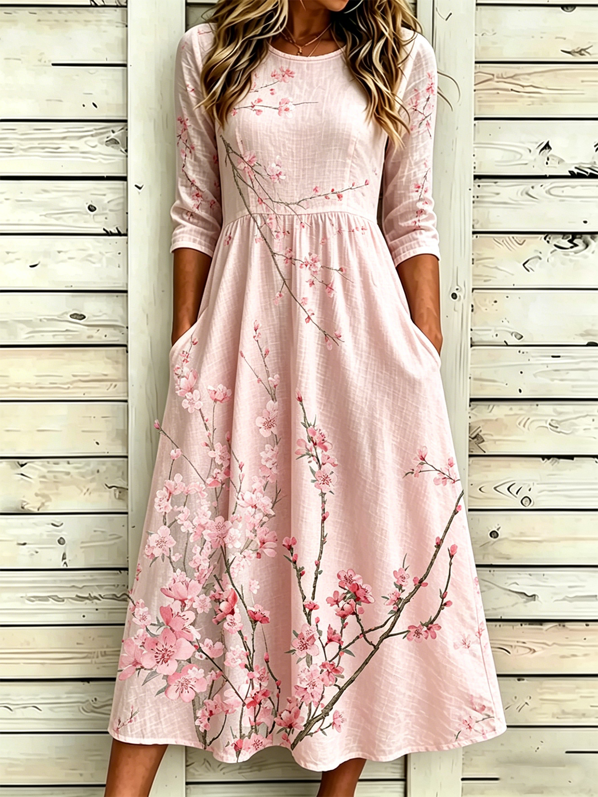 Others Elegant Loose Dress With No