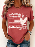 250th anniversary Casual Crew Neck T-Shirt