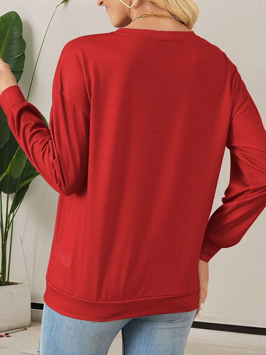 Women's Half Zip Sweatshirt Pattern Stripe Casual Commuter