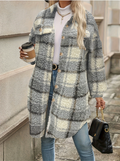 Shawl Collar Casual Trench Coat
