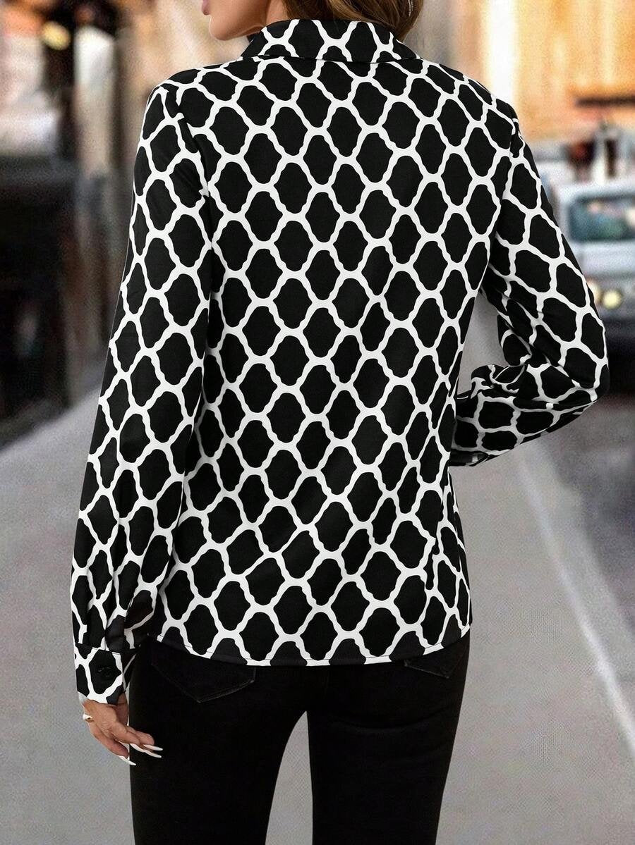Loose Others Elegant Floral T-Shirt