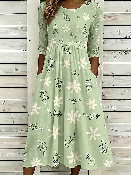 Others Elegant Loose Dress With No
