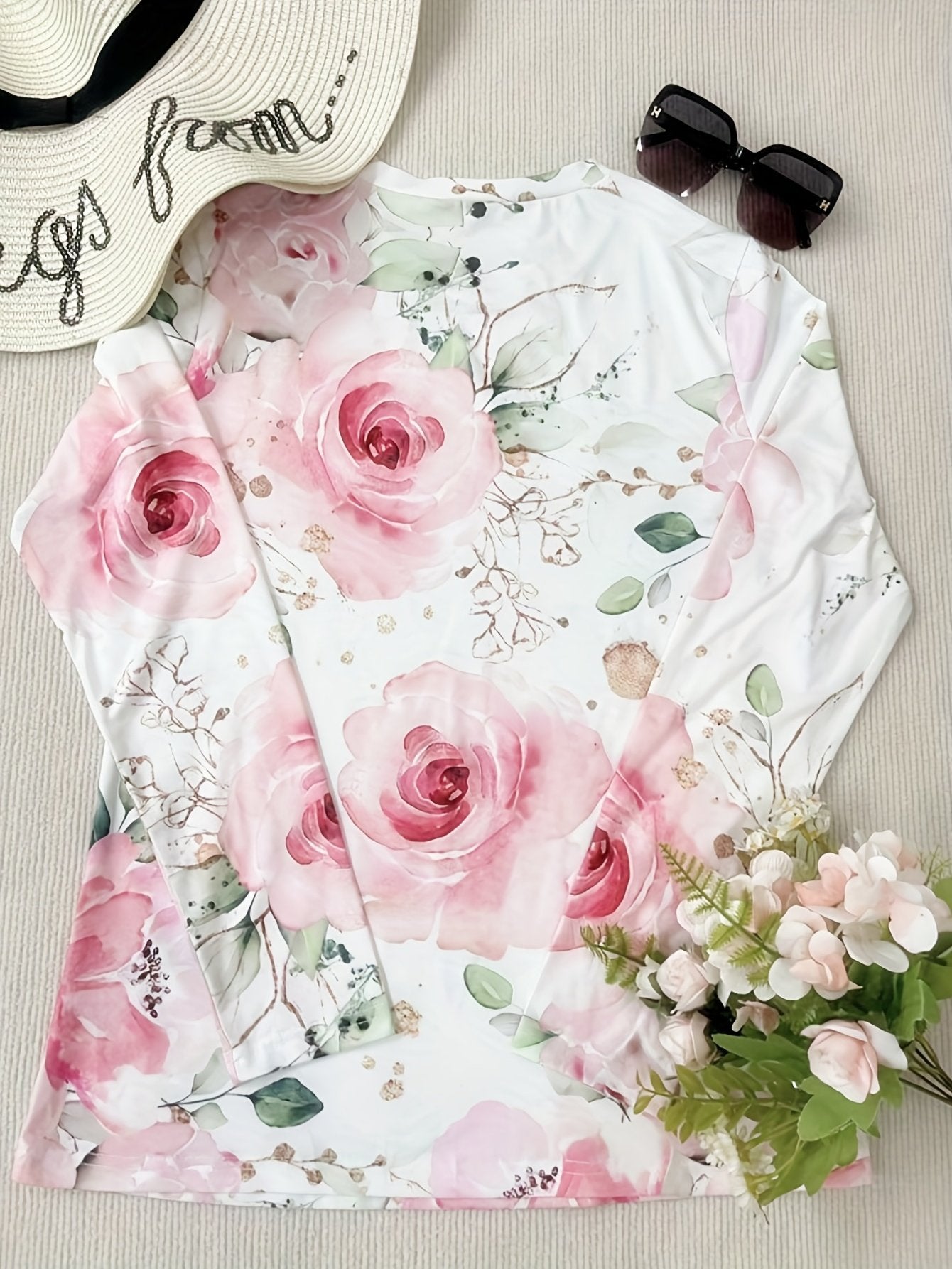 Print Casual Crew Neck Long Sleeve T-Shirt
