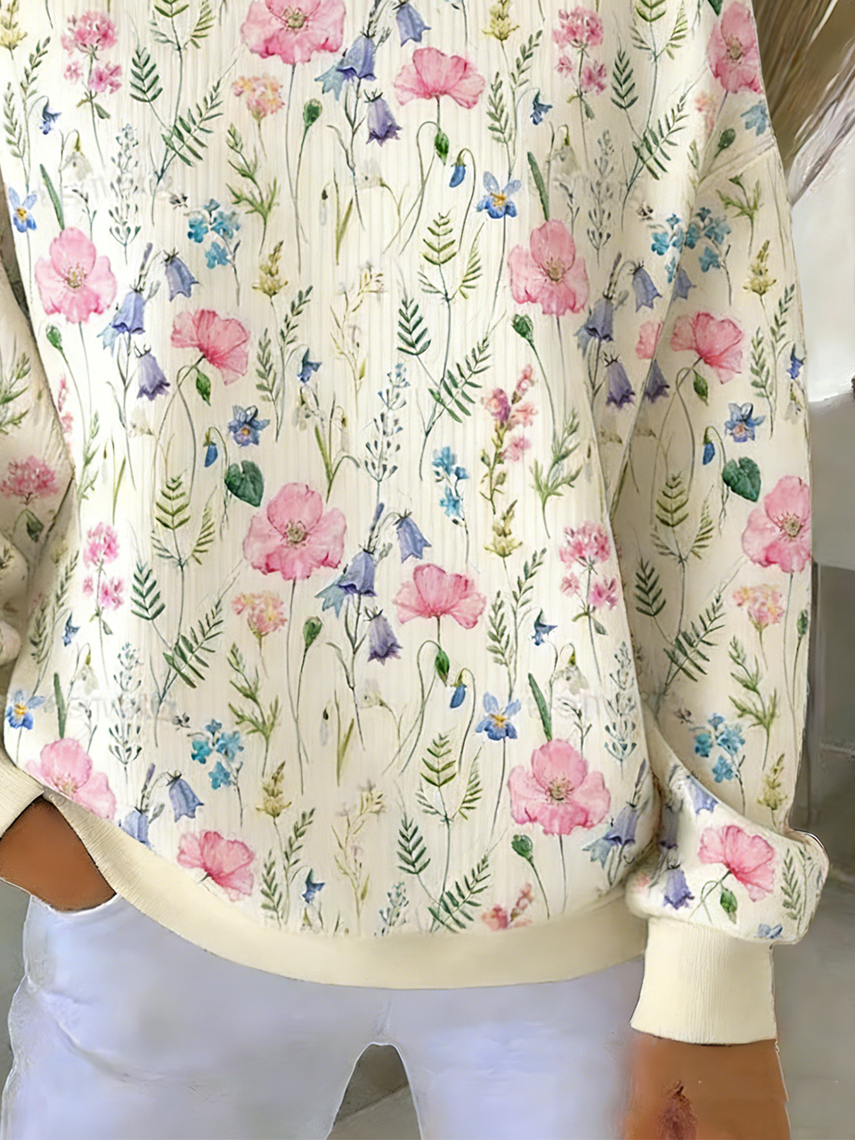 Casual Crew Neck Sweatshirt