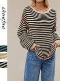 Split Joint Simple Wool/Knitting Loose Sweater