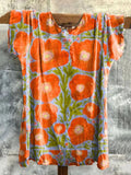 Floral Print Long Sleeve V-Neck T-shirt