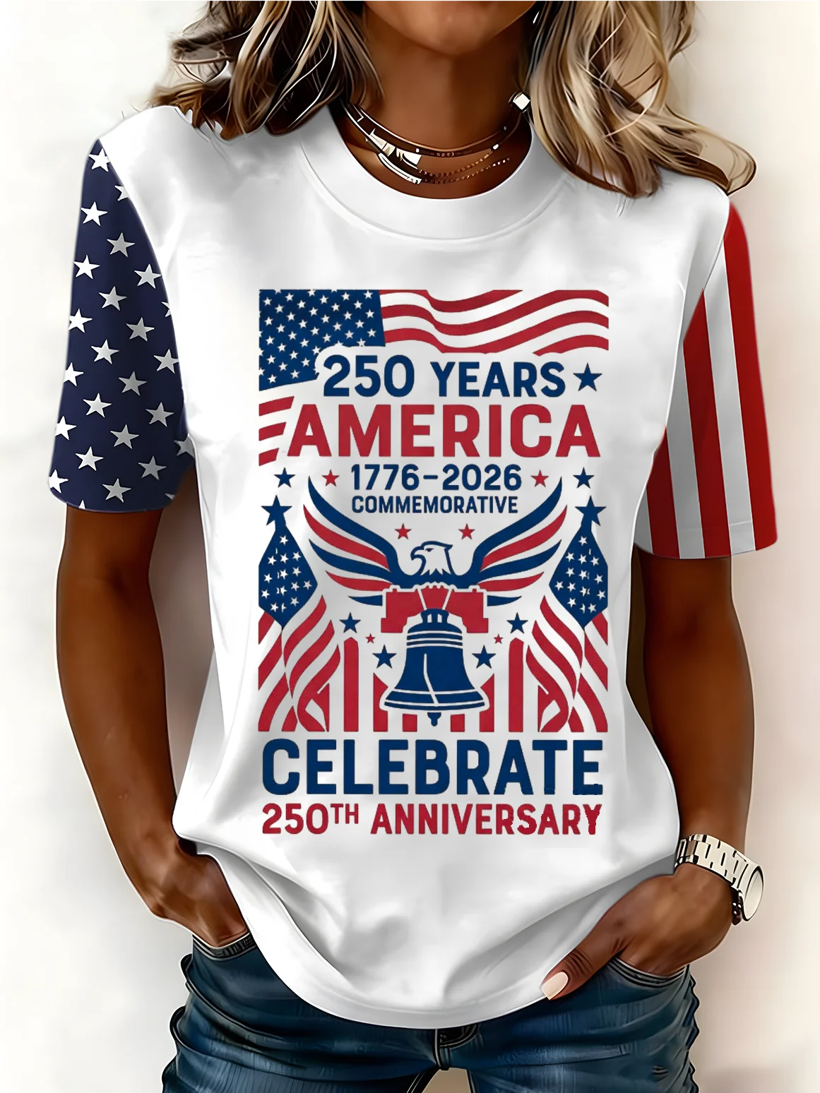 250th anniversary Casual Crew Neck T-Shirt