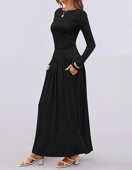Elegant Cotton-Blend Regular Fit Dress With No