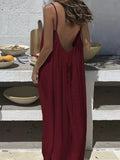 Plain Loose Casual Others Dress With No
