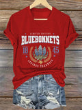Blue-Capped Flower Comfort-Colored T-Shirt