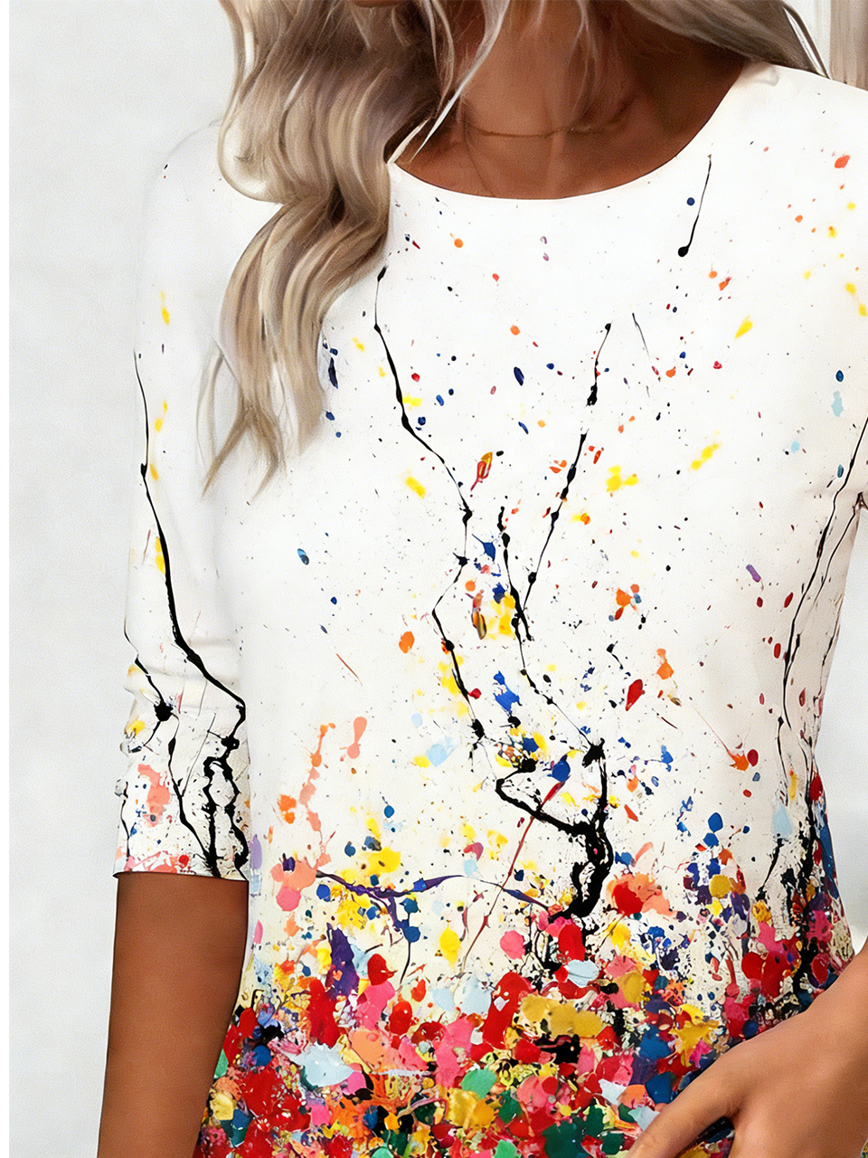 Casual Gradient Pattern T-Shirt