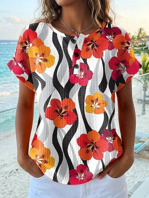 Floral Others Vintage Loose T-Shirt