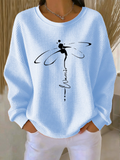 Dragonfly Casual Loose Crew Neck T-Shirt