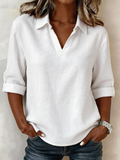 Vintage Loose Shawl Collar Shirt