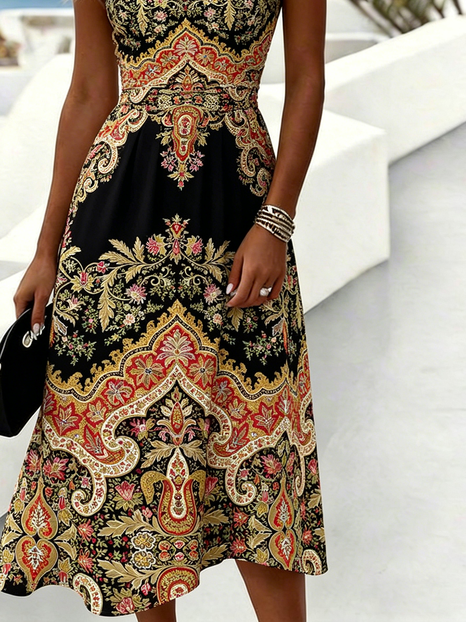 Nationality/Ethnic Elegant Dress With No