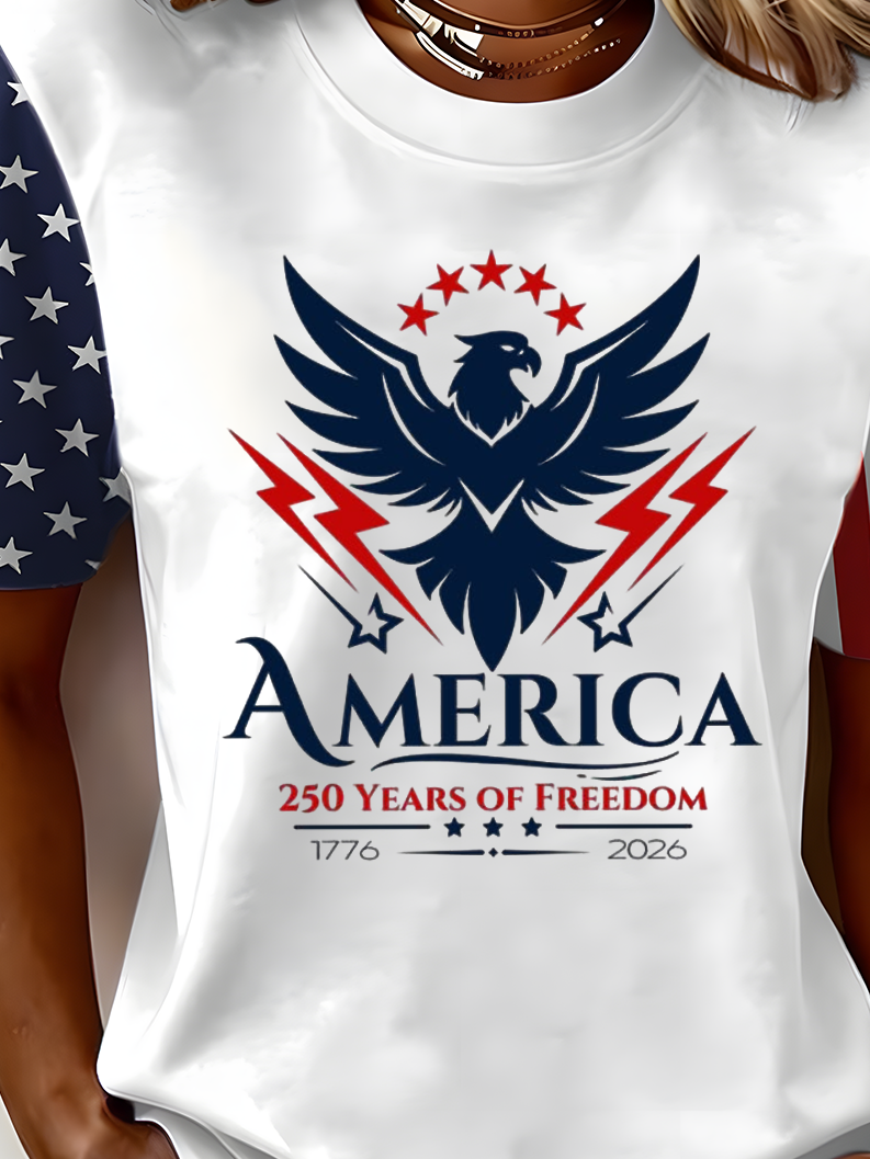 250th anniversary Casual Crew Neck T-Shirt