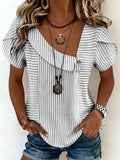 Loose Others Casual Striped T-Shirt