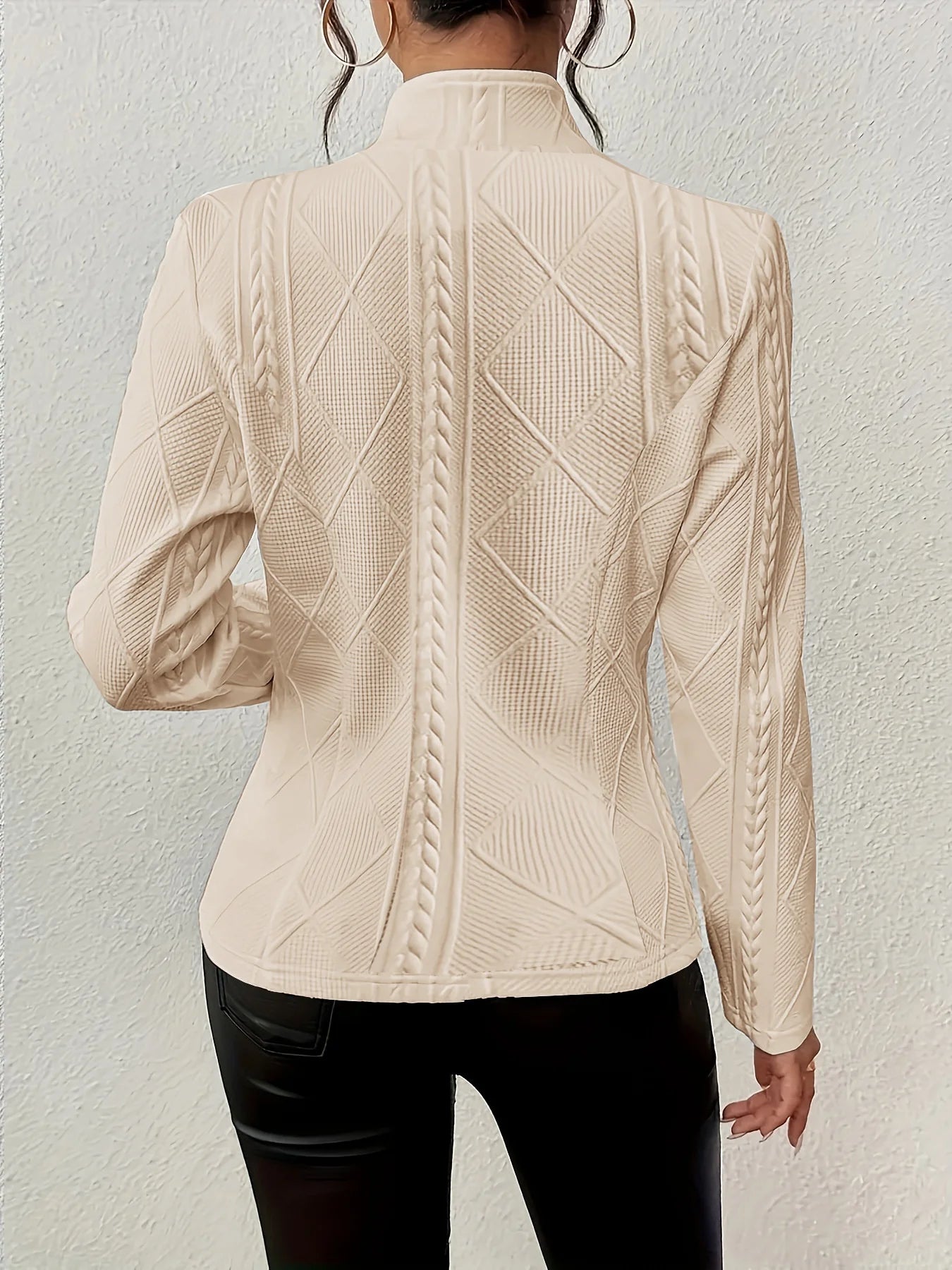 Geometric Dressy Buckle Regular Fit Blazer