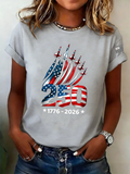 250th anniversary Casual Crew Neck T-Shirt
