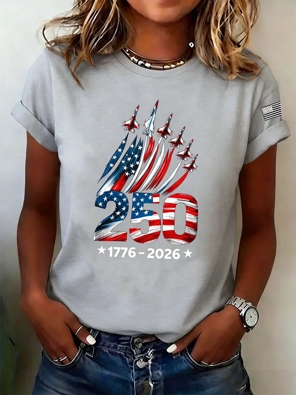250th anniversary Casual Crew Neck T-Shirt