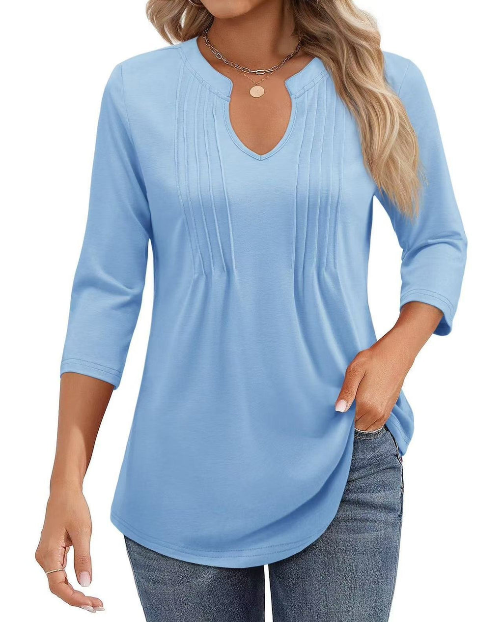 Regular Fit Cotton-Blend Elegant T-Shirt