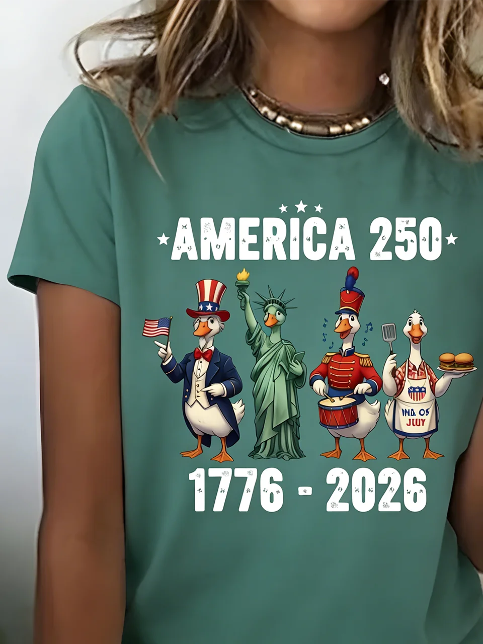 Retro American 250th Anniversary T-shirt, Vintage Independence Day T-shirt