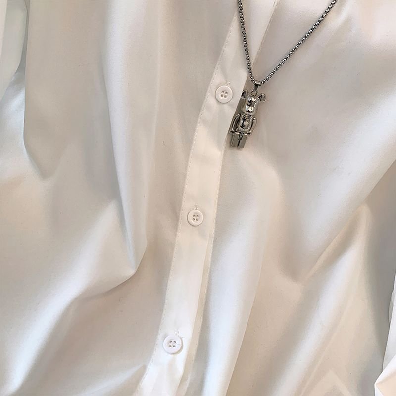 Casual Plain Shawl Collar Shirt