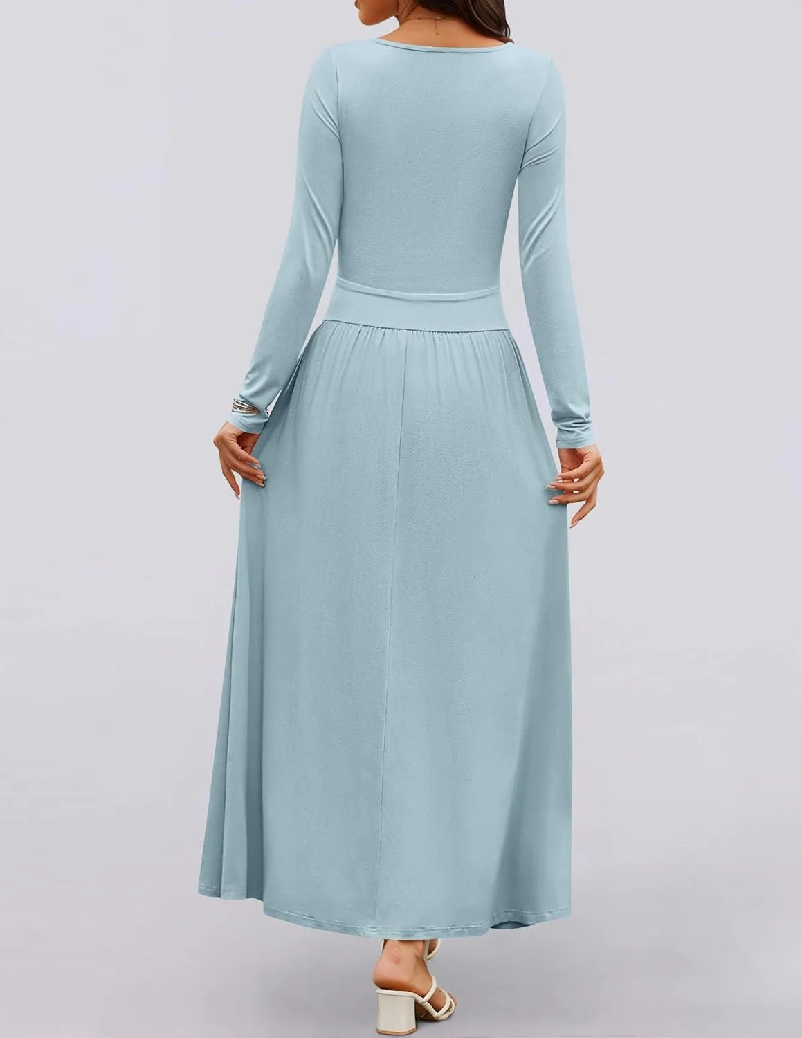 Elegant Cotton-Blend Regular Fit Dress With No