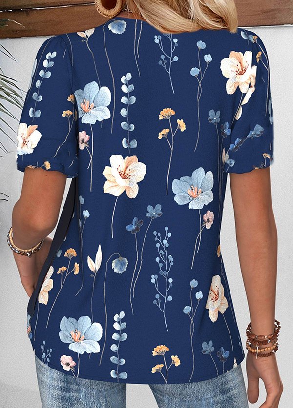 Casual Loose Jersey V Neck T-Shirt
