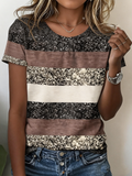 Jersey Casual Striped T-Shirt