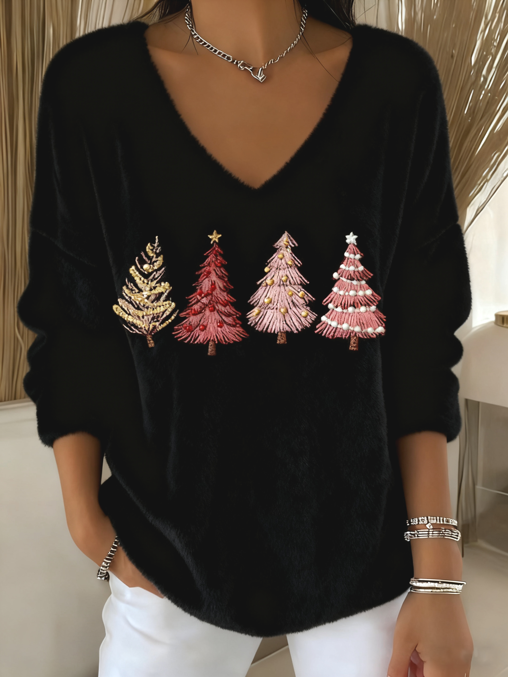 V Neck Casual T-Shirt