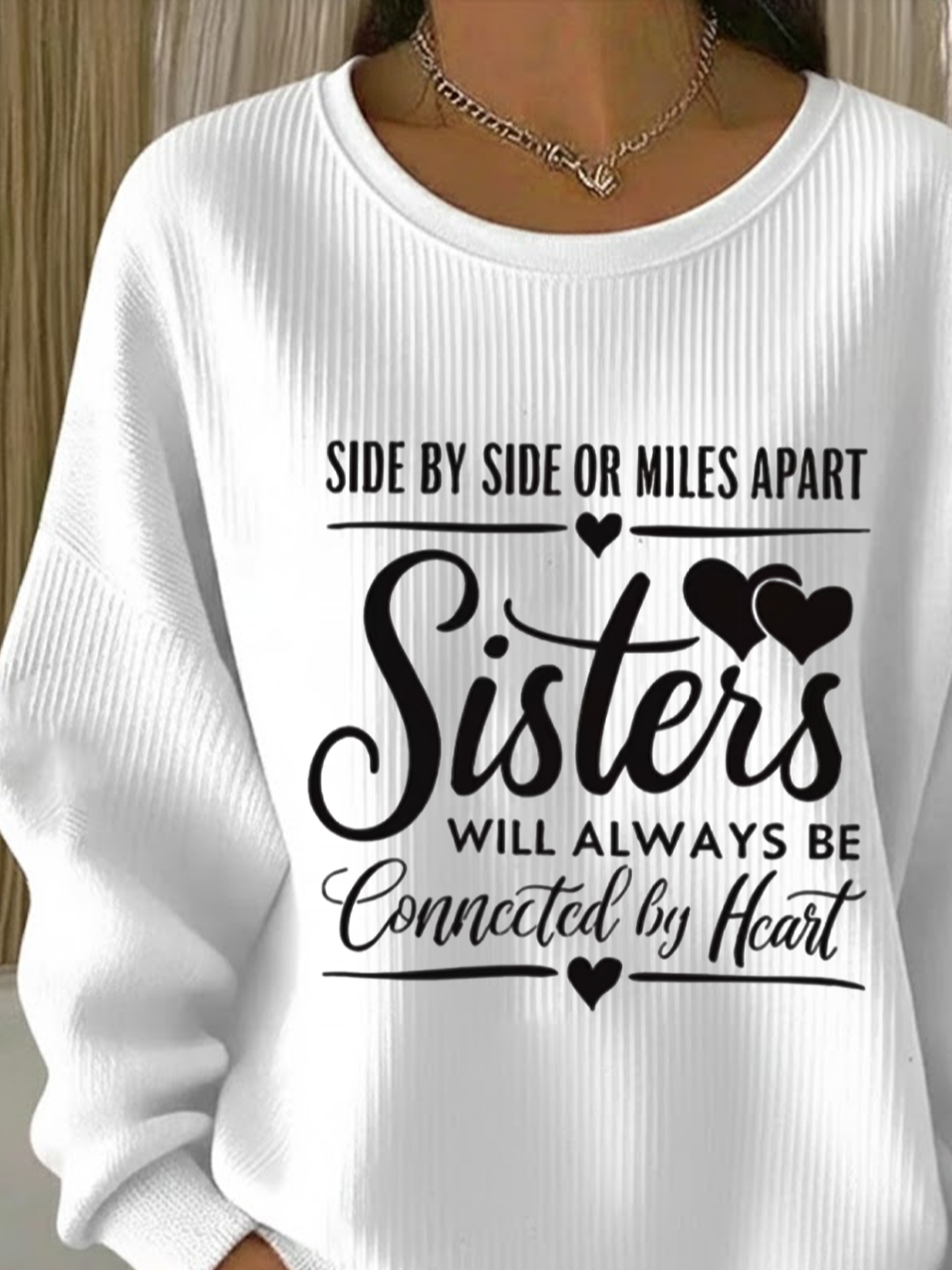 Text Letters Printing Casual Sweatshirt