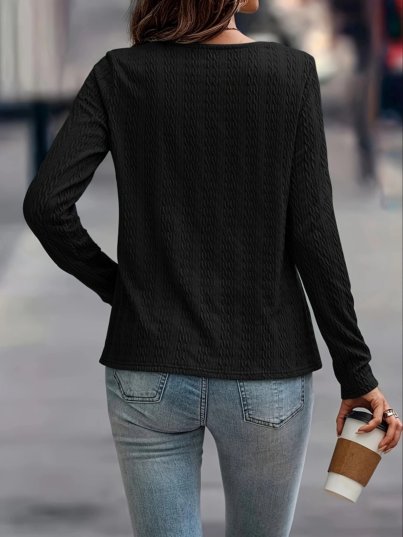 Elegant Plain Crew Neck Regular Fit T-Shirt