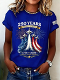 250th anniversary Casual Crew Neck T-Shirt