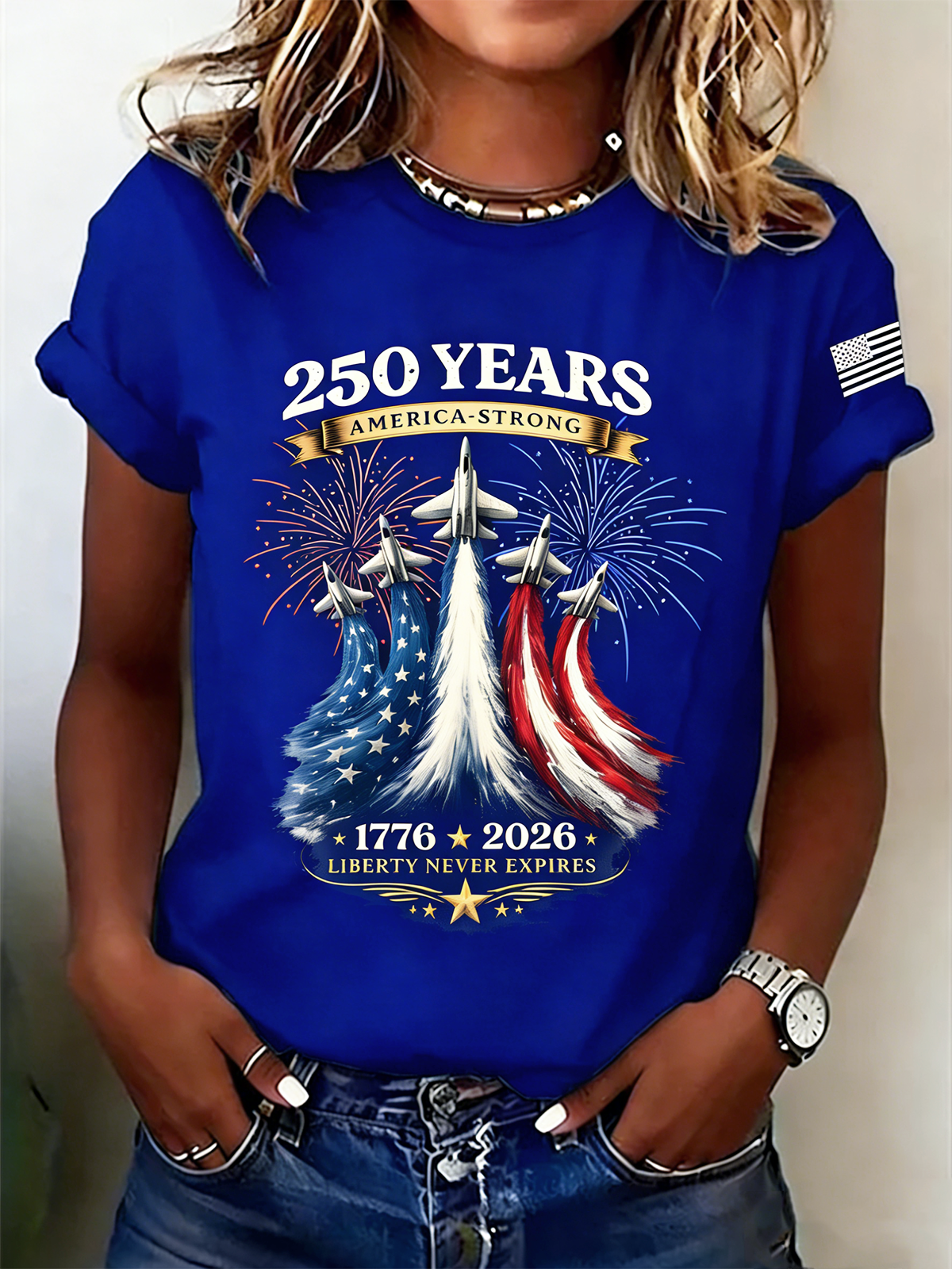 250th anniversary Casual Crew Neck T-Shirt