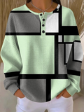 Casual Geometric Others Sweatshirt