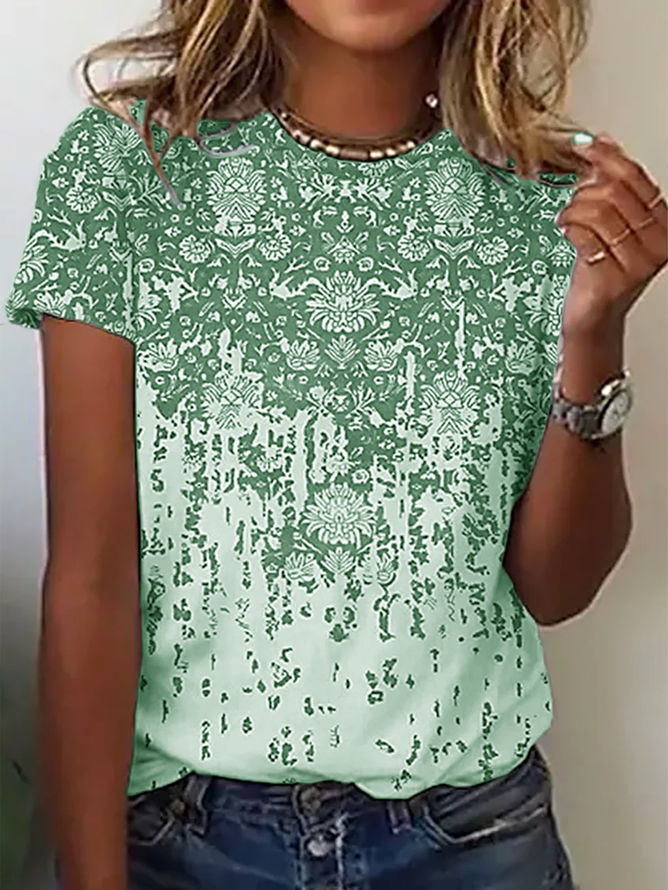 Casual Round Neck T-Shirt