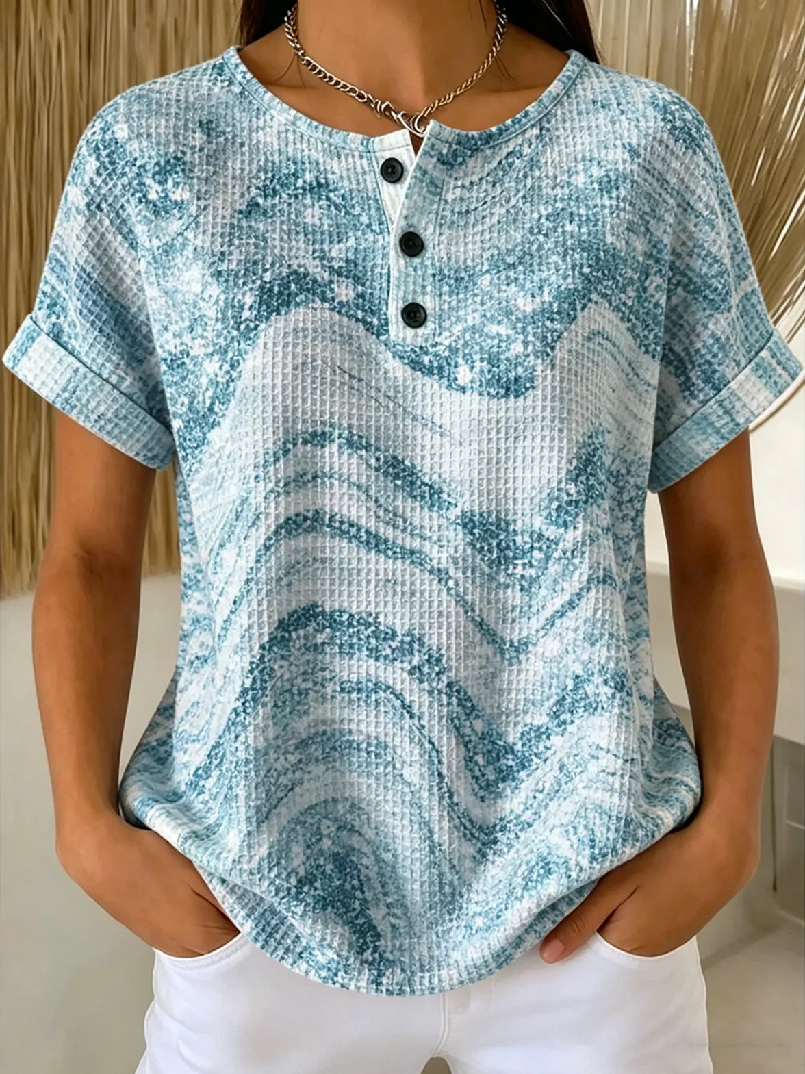 Chevron Others Loose Vintage T-Shirt