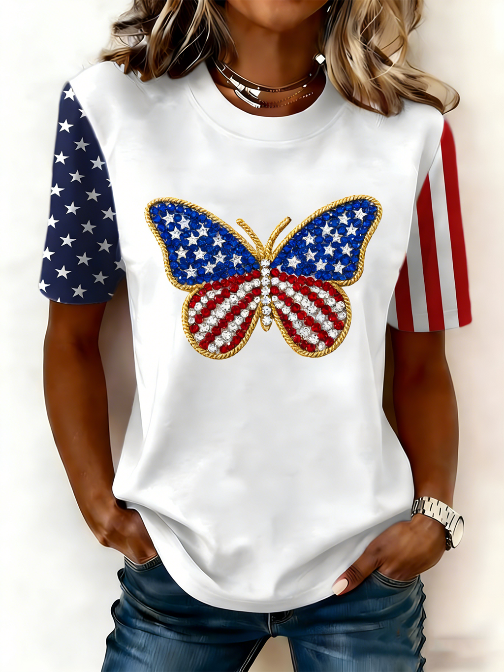 Casual Regular Fit Crew Neck T-Shirt