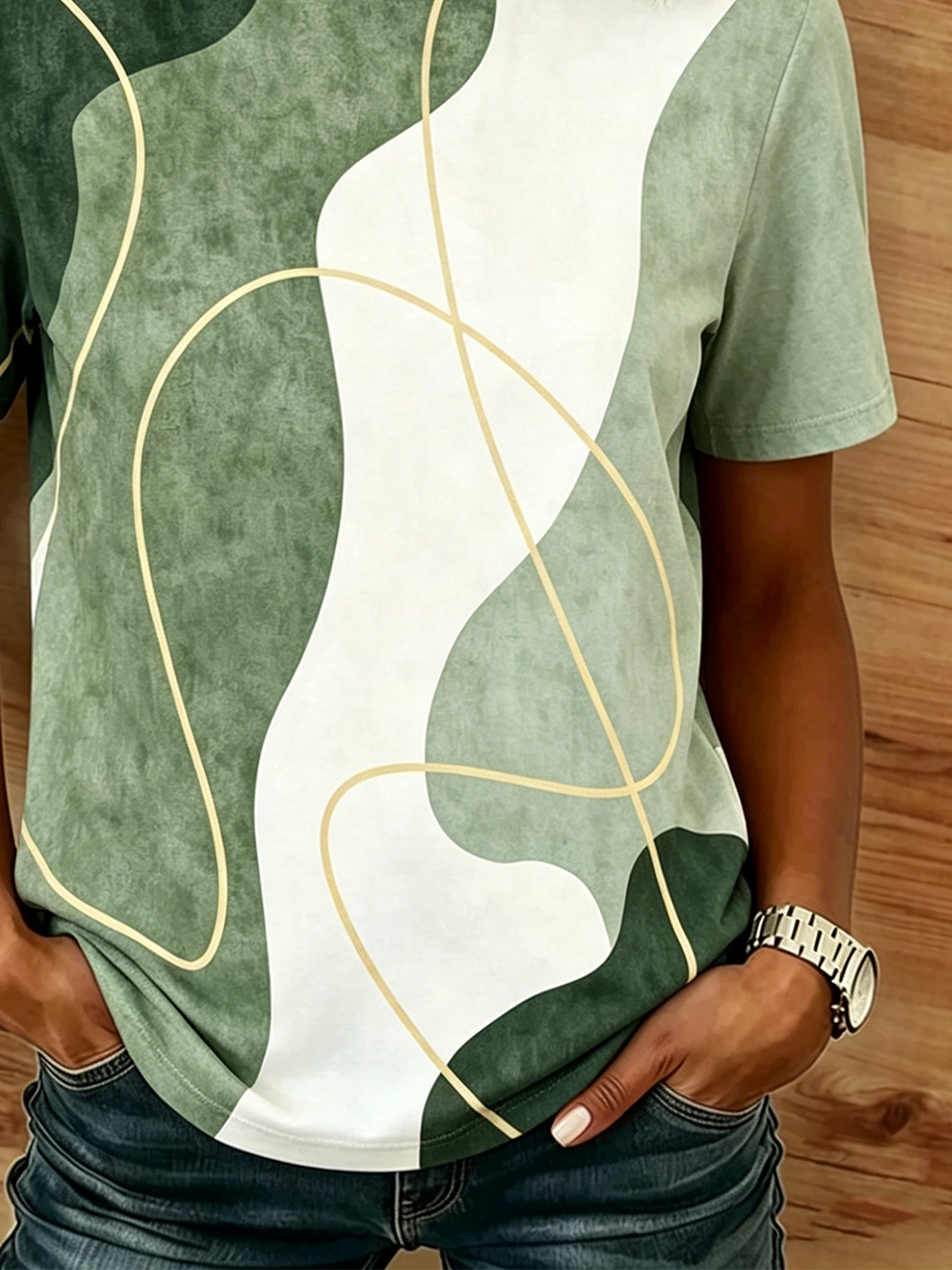 Casual Cotton Striped Regular Fit T-Shirt