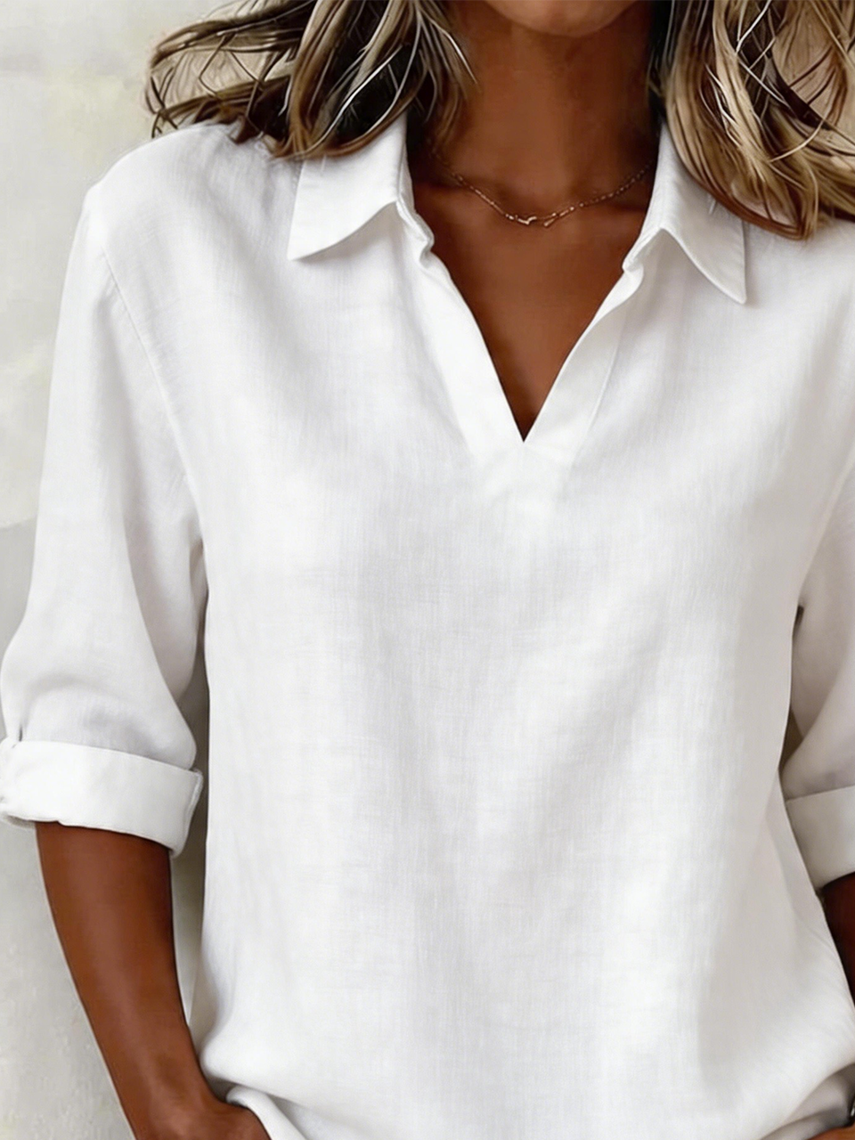 Vintage Loose Shawl Collar Shirt