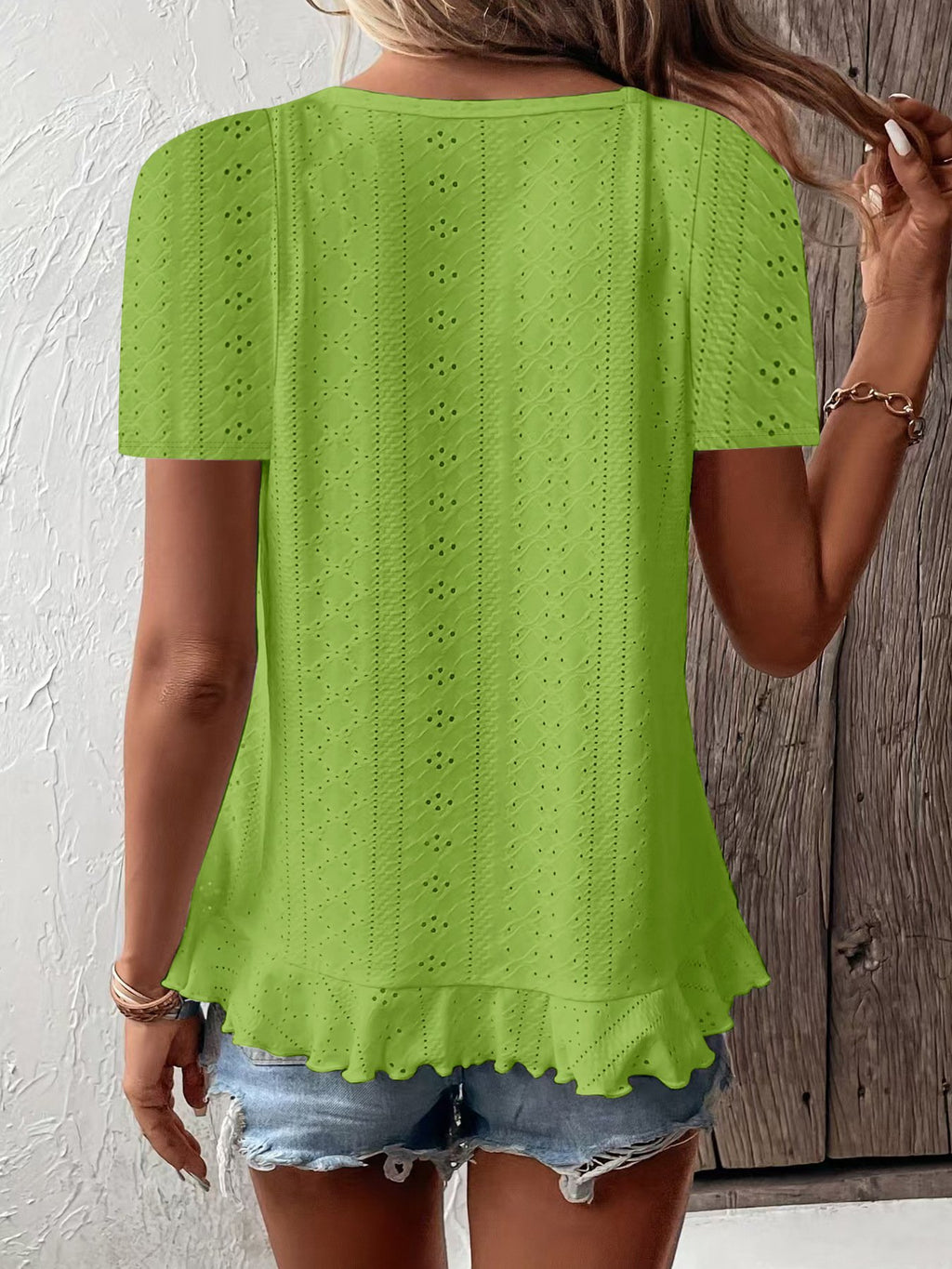 Crew Neck Elegant Loose Cotton T-Shirt