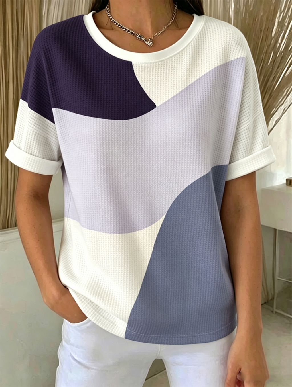 Striped Vintage Others Loose T-Shirt
