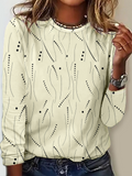 Long Sleeve Round Neck T-Shirt