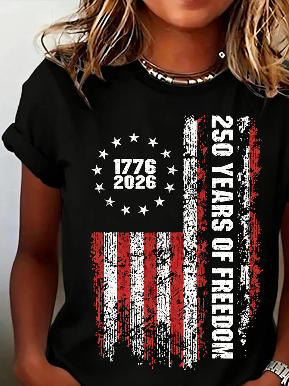 250th anniversary Casual Crew Neck T-Shirt