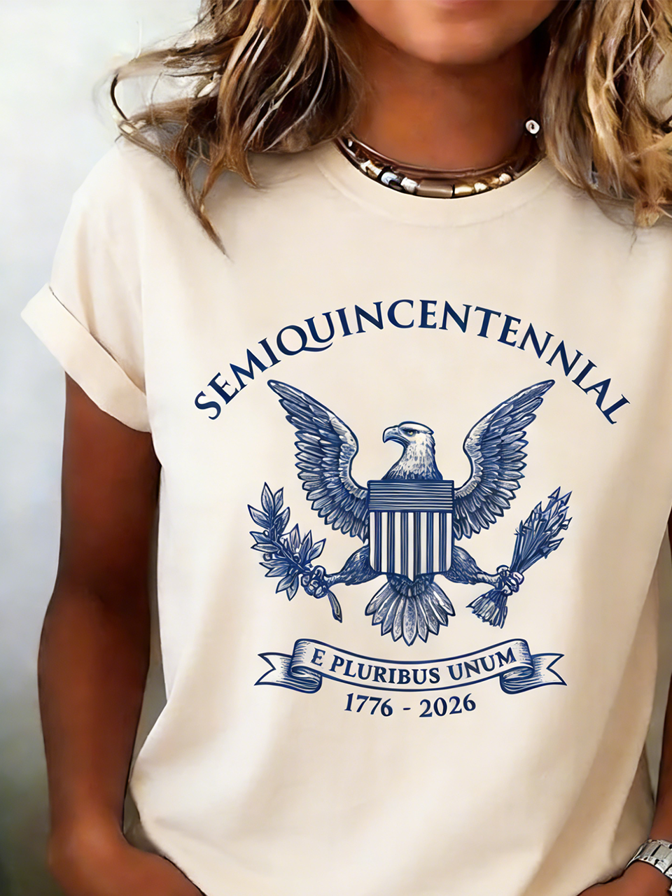 250th anniversary Casual Crew Neck T-Shirt
