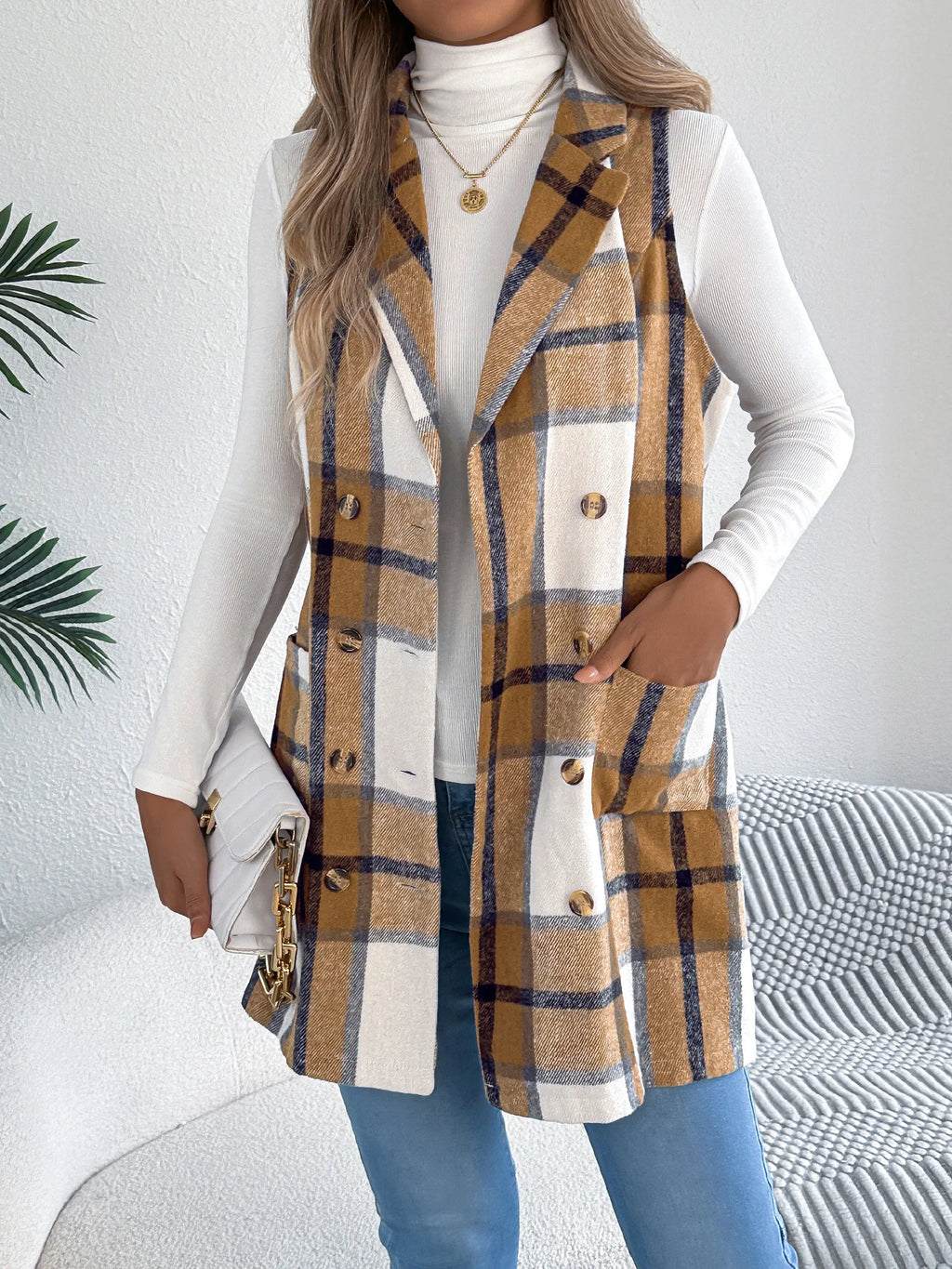 Geometric Casual Vest