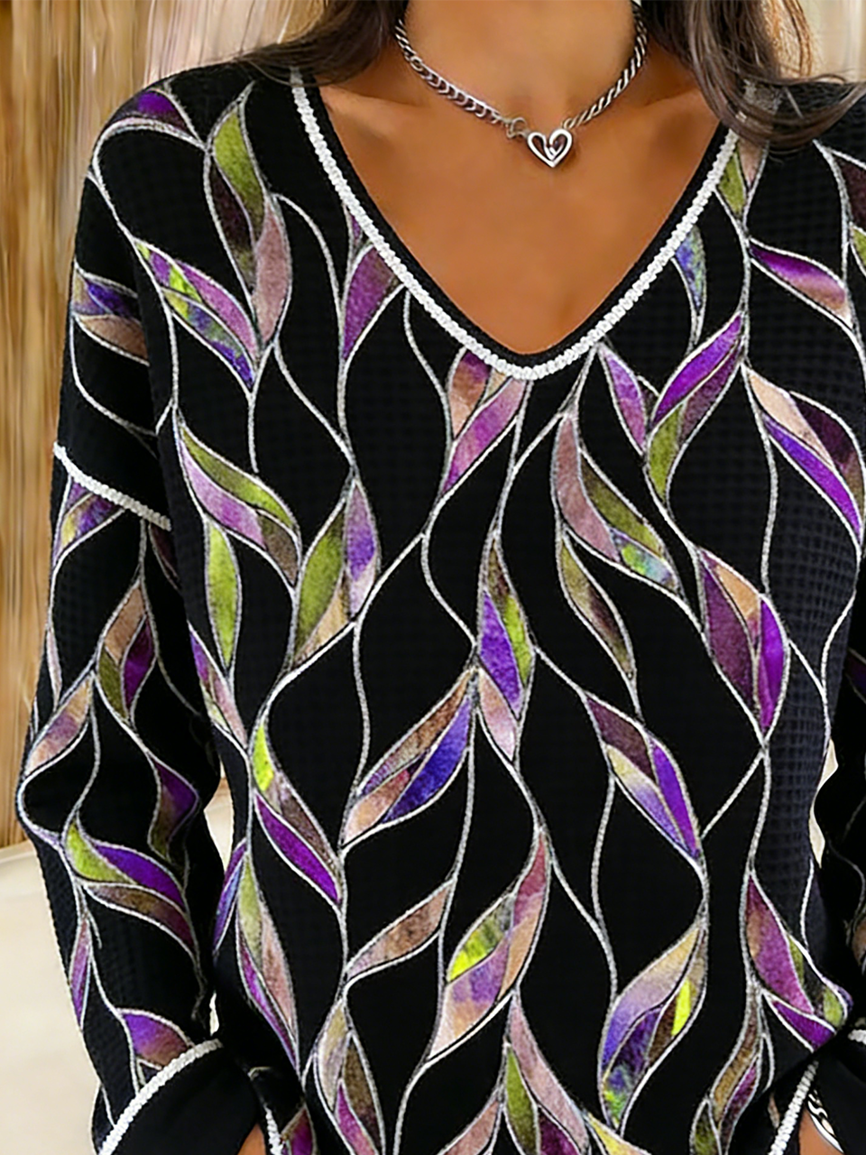 Geometric Loose Casual T-Shirt