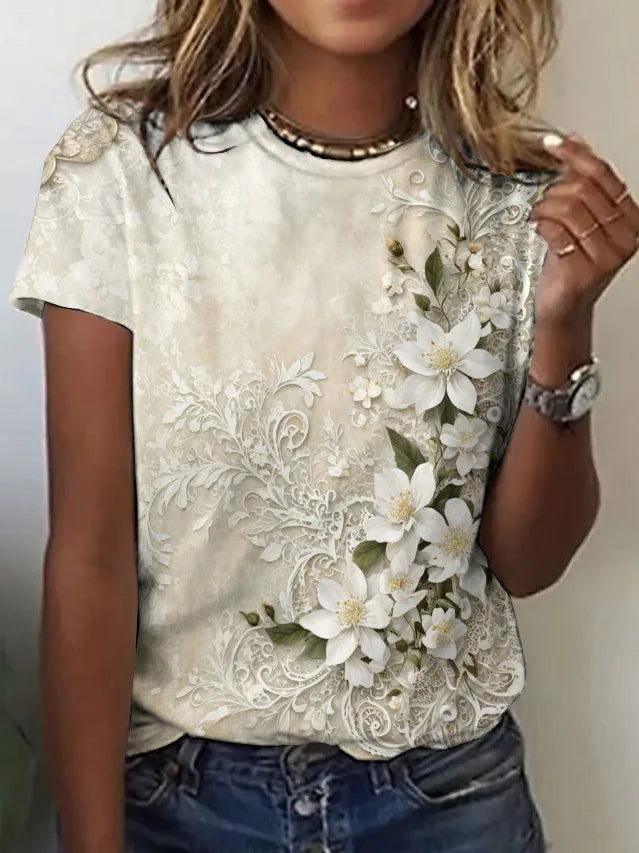 Crew Neck Casual Regular Fit T-Shirt